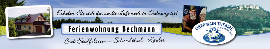 Ferienwohnung Bechmann Schwabthal Bad Staffelstein